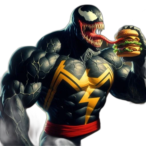 food, animal, creature, comic book art, concept art, 3d render, photorealistic, large transparent PNG cut-out