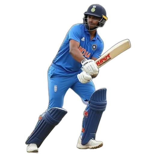 person, action, india, during, icc, match transparent PNG cut-out