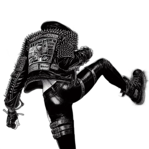 robot, mask, jacket, sword, concept art, comic book art, 3d render, pixel art transparent PNG cut-out