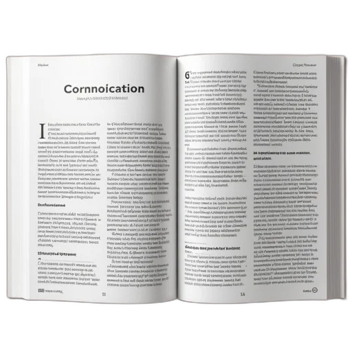 two, pages, article, have transparent PNG cut-out