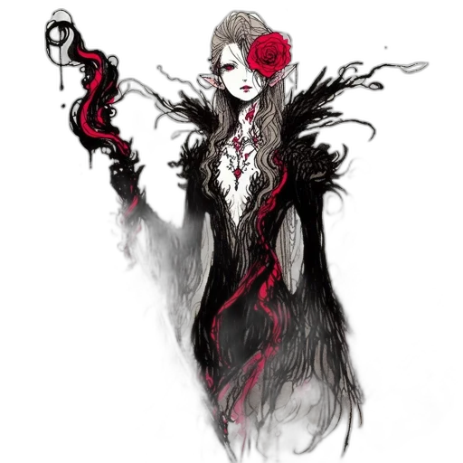 dress, staff, mask, creature, concept art, fantasy art, pixel art, comic book art transparent PNG cut-out