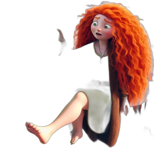 dress, hair, creature, 3d render, concept art, fantasy art, cartoon, underwater transparent PNG cut-out