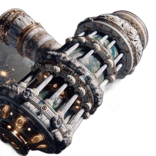 jewelry, weapon, crown, sword, 3d render, cyberpunk, concept art, photorealistic transparent PNG cut-out