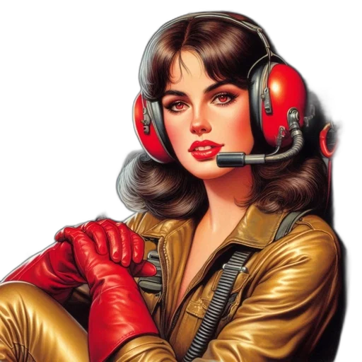 jacket, comic book art, concept art, fantasy art, photorealistic, red, golden, elegant transparent PNG cut-out