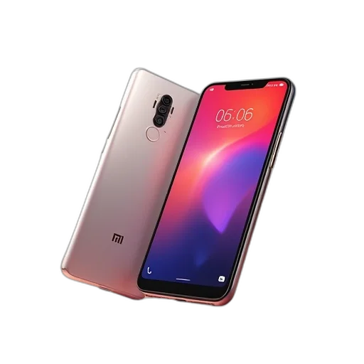 3d render, redmi, smartphone, ram transparent PNG cut-out