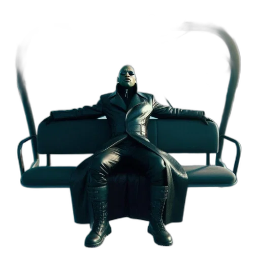 furniture, robot, staff, mask, concept art, 3d render, cyberpunk, fantasy art transparent PNG cut-out