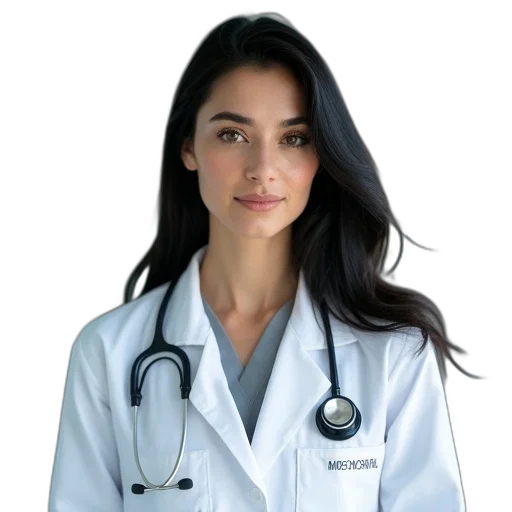 staff, jewelry, jacket, face, photorealistic, woman, long, black transparent PNG cut-out