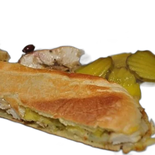 food, weapon, crown, close-up, sandwich, pickles, chicken, black transparent PNG cut-out