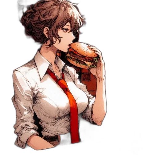 food, staff, dress, animal, concept art, anime, pixel art, comic book art transparent PNG cut-out