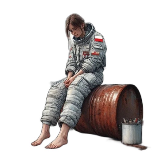 jacket, shoes, dress, robot, concept art, oil painting, photorealistic, pixel art transparent PNG cut-out