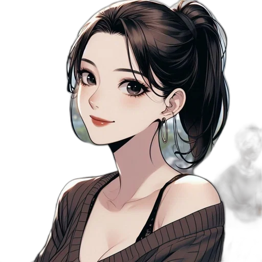 dress, staff, face, jewelry, fantasy art, cartoon, concept art, anime transparent PNG cut-out