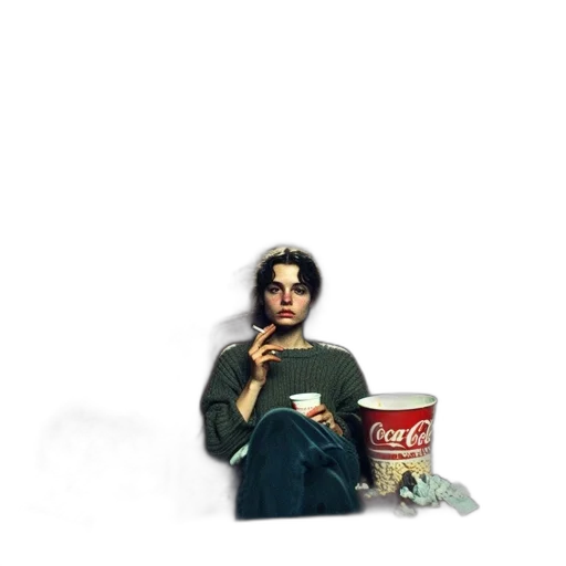 food, concept art, pixel art, photorealistic, vaporwave, fire, young, woman transparent PNG cut-out