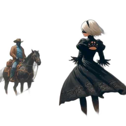 creature, concept art, fantasy art, 3d render, pixel art, dark, monochrome, blue transparent PNG cut-out