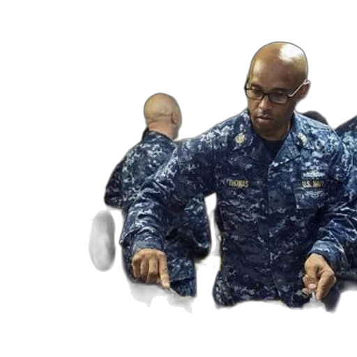 weapon, jacket, staff, concept art, underwater, man, navy, uniform transparent PNG cut-out