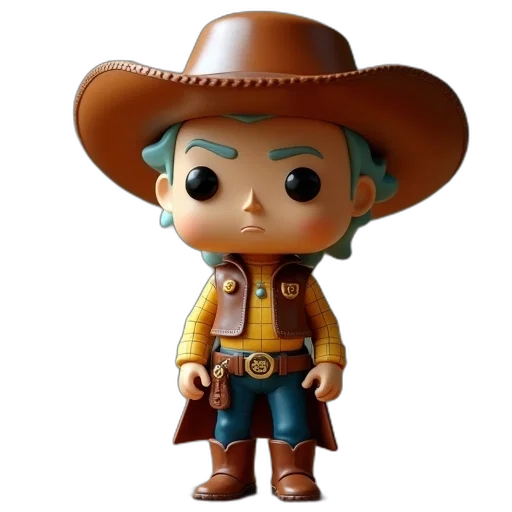 3d render, concept art, cartoon, funko transparent PNG cut-out