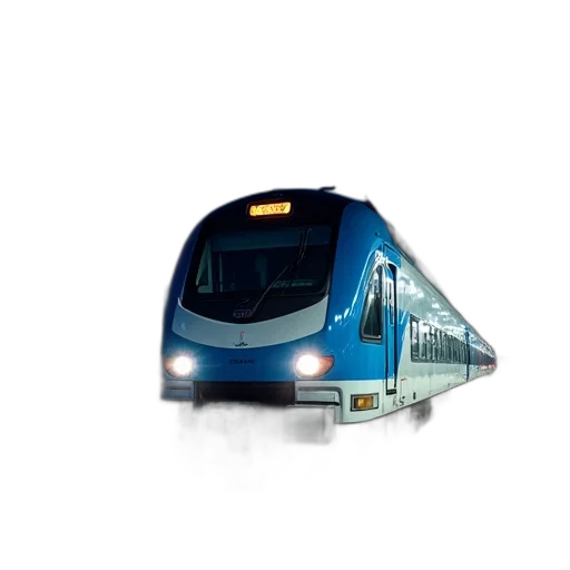 car, robot, 3d render, photorealistic, concept art, blue, white, train transparent PNG cut-out