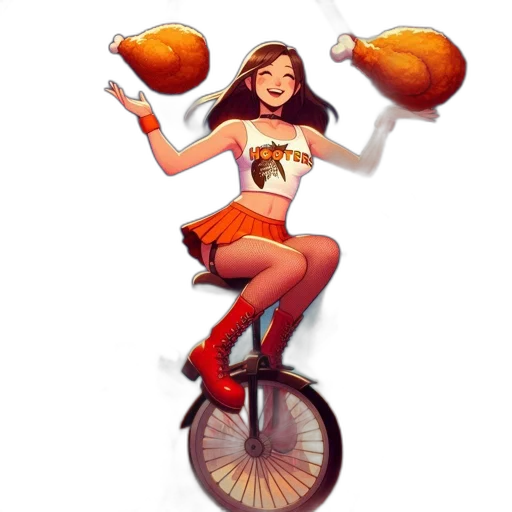 concept art, pixel art, fantasy art, cartoon, bustling, carnival, young, woman transparent PNG cut-out