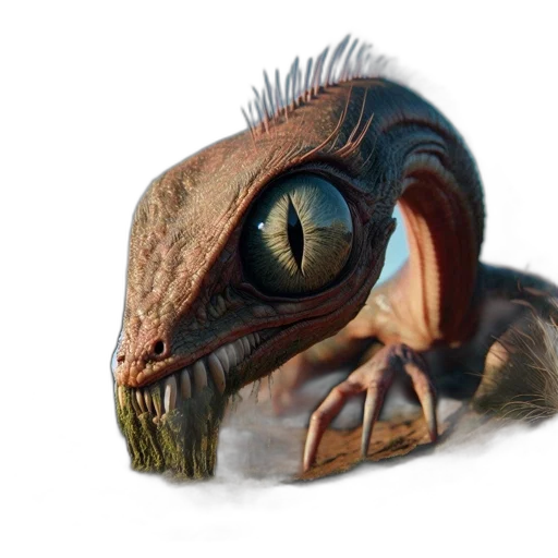 creature, dragon, animal, mask, concept art, 3d render, photorealistic, fantasy art transparent PNG cut-out
