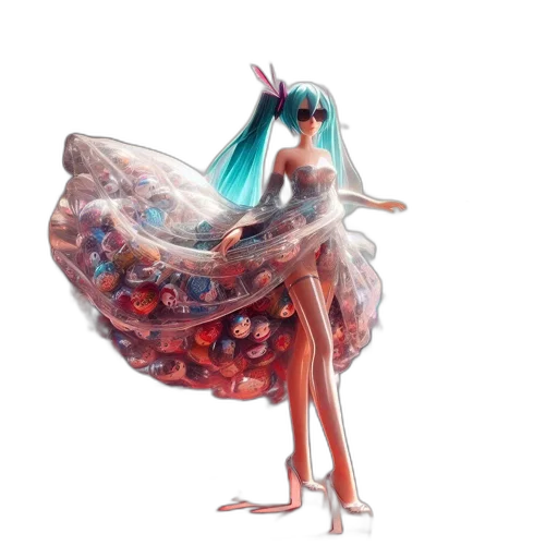 dress, creature, jewelry, food, concept art, fantasy art, 3d render, pixel art transparent PNG cut-out