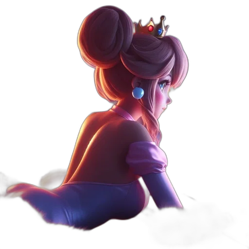 crown, dress, staff, jewelry, concept art, fantasy art, watercolor, pixel art transparent PNG cut-out