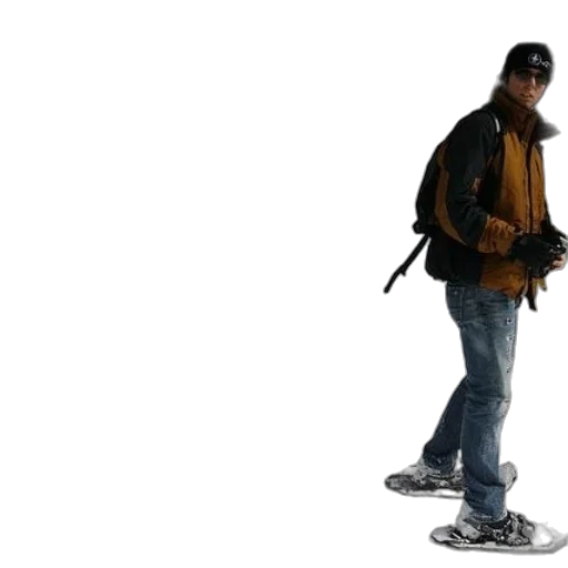jacket, staff, shoes, hat transparent PNG cut-out