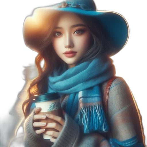 hat, robot, face, fantasy art transparent PNG cut-out