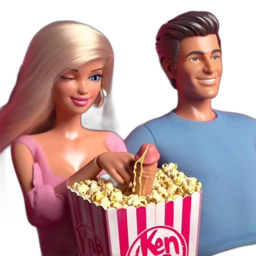 3d render, cartoon, concept art, two, animated, characters, sit, movie transparent PNG cut-out