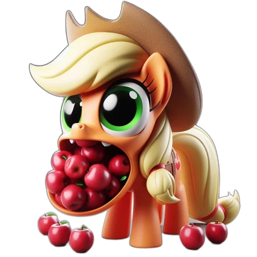 crown, concept art, pixel art, cartoon, 3d render, animated, pony, character transparent PNG cut-out