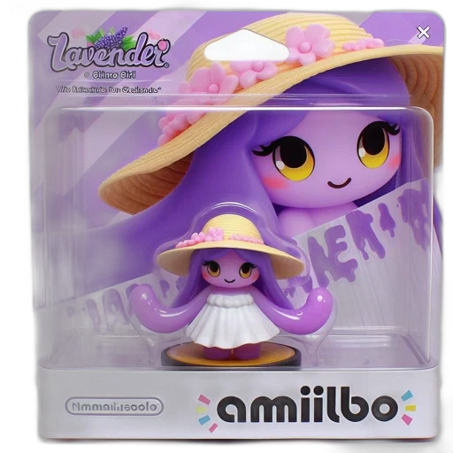 hat, amiibo, named, lavender, alpine, girl, purple, white transparent PNG cut-out