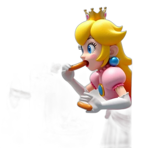 crown, weapon, staff, dress, 3d render, concept art, pixel art, vaporwave transparent PNG cut-out