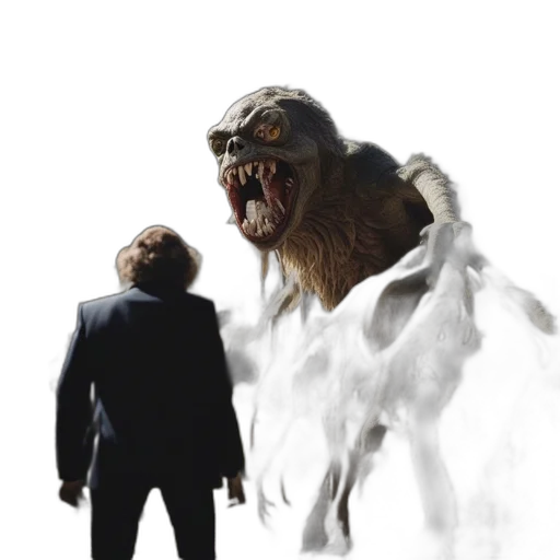 creature, animal, concept art, 3d render, idyllic, residential, area, grotesque transparent PNG cut-out