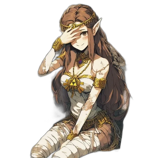 mask, face, dress, staff, concept art, fantasy art, pixel art, watercolor transparent PNG cut-out