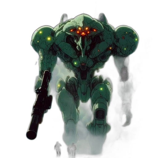 robot, weapon, creature, animal, concept art, pixel art, 3d render, cyberpunk transparent PNG cut-out