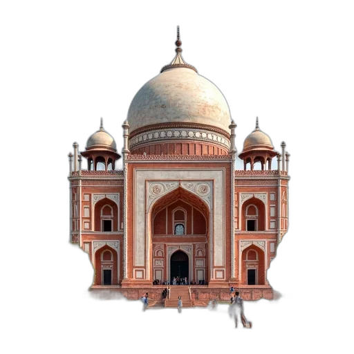 building, 3d render, photorealistic, concept art, pixel art, majestic, red, white transparent PNG cut-out