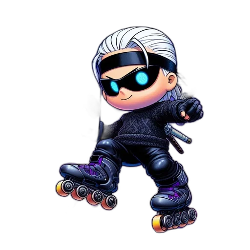 jacket, concept art, cyberpunk, 3d render, cartoon, anime-styled, figure, wears transparent PNG cut-out