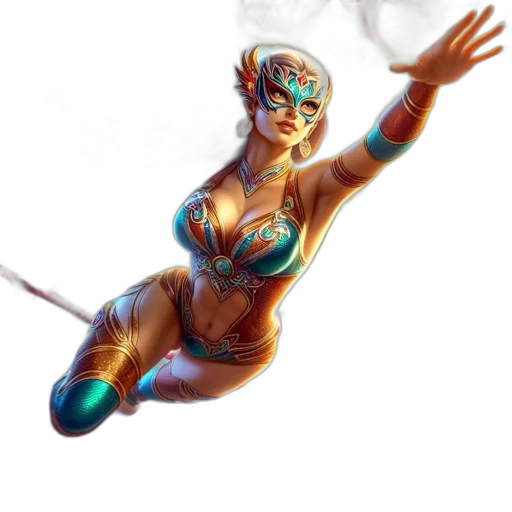 comic book art, concept art, fantasy art, cyberpunk, neon lights, blue, neon, female transparent PNG cut-out
