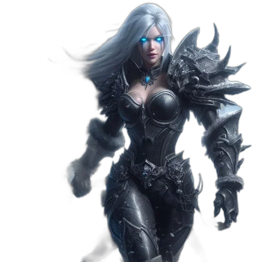 concept art, fantasy art, comic book art, 3d render, dark, blue, monochrome, amidst transparent PNG cut-out