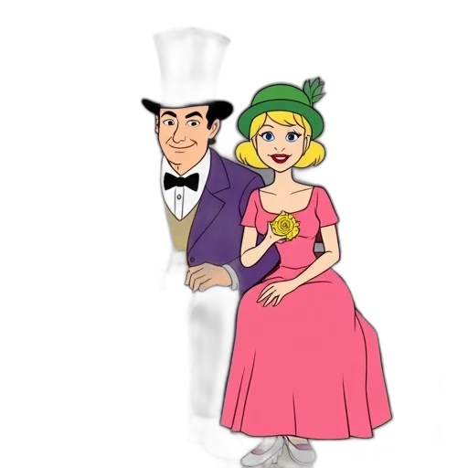 dress, hat, staff, jewelry, cartoon, concept art, 3d render, pixel art transparent PNG cut-out