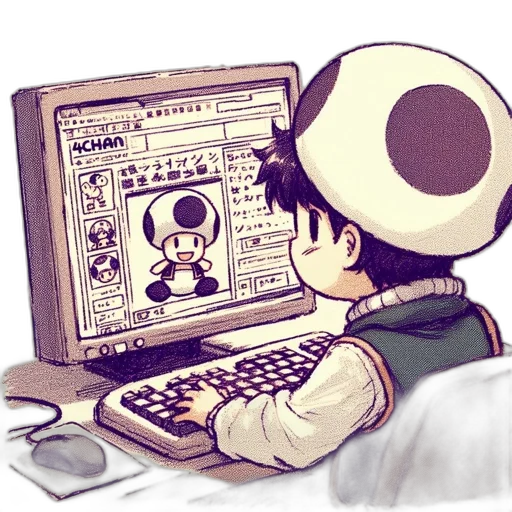 robot, hat, staff, pixel art, vaporwave, concept art, anime, monochrome transparent PNG cut-out