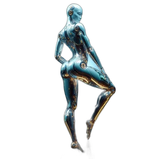 robot, jewelry, staff, creature, 3d render, concept art, photorealistic, fantasy art transparent PNG cut-out