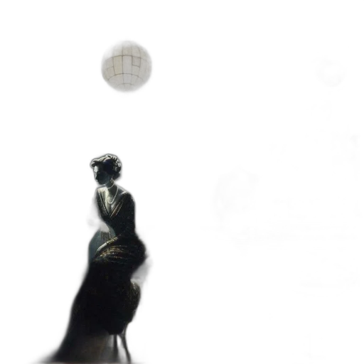umbrella, robot, staff, dress, 3d render, concept art, photorealistic, outer space transparent PNG cut-out