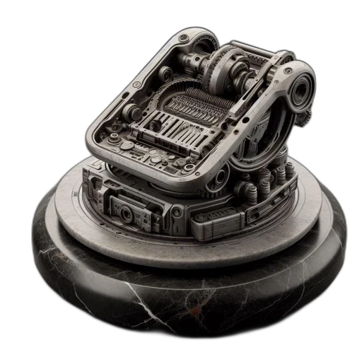 robot, car, weapon, jewelry, 3d render, photorealistic, concept art, elaborate transparent PNG cut-out