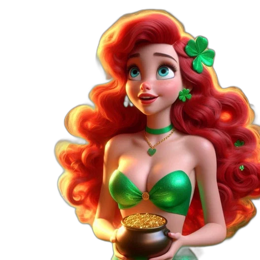 crown, jewelry, fantasy art, 3d render, concept art, cartoon, underwater, animated transparent PNG cut-out