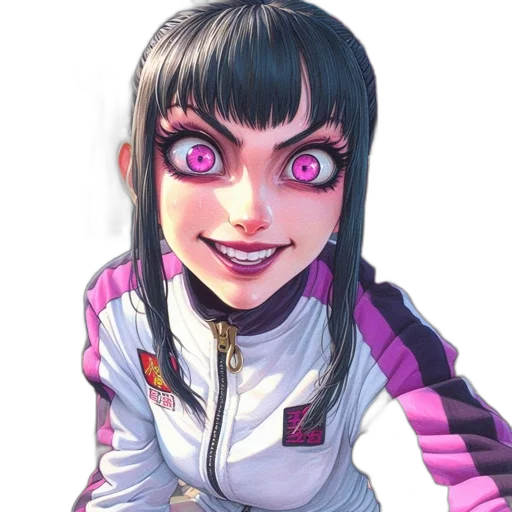 face, creature, robot, jacket, anime, concept art, comic book art, fantasy art transparent PNG cut-out