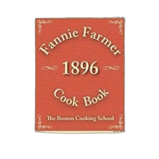 cover, fannie, farmer, 1896, cook, book, features, red transparent PNG cut-out