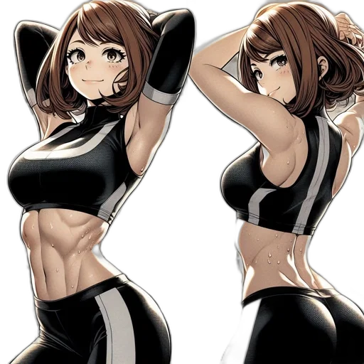 anime, cartoon, comic book art, concept art, monochrome, dark, woman, black transparent PNG cut-out