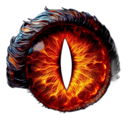 dragon, hair, mask, face, concept art, fire, close-up, fiery transparent PNG cut-out