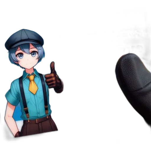staff, hat, weapon, umbrella, concept art, anime, pixel art, 3d render transparent PNG cut-out