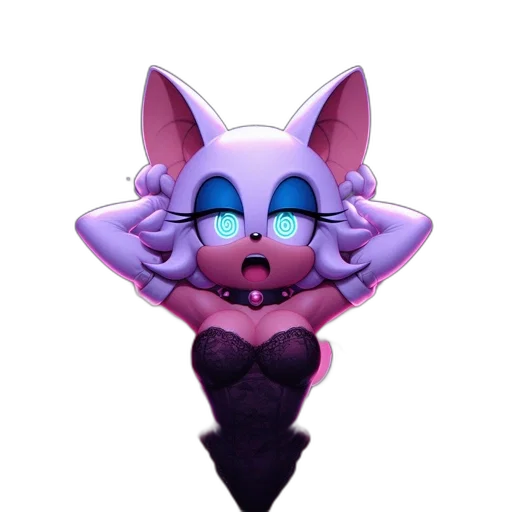 creature, mask, animal, face, 3d render, vaporwave, concept art, pixel art transparent PNG cut-out