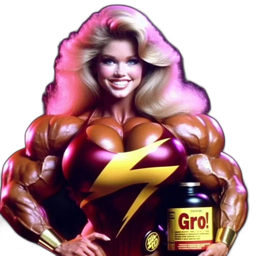 weapon, comic book art, concept art, photorealistic, muscular, woman, blonde, hair transparent PNG cut-out
